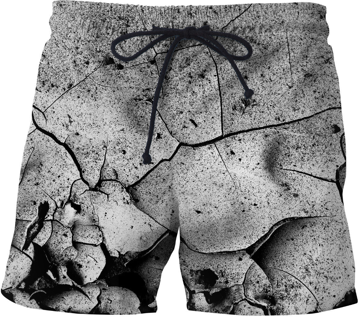 Abstract Cracks Swim Shorts