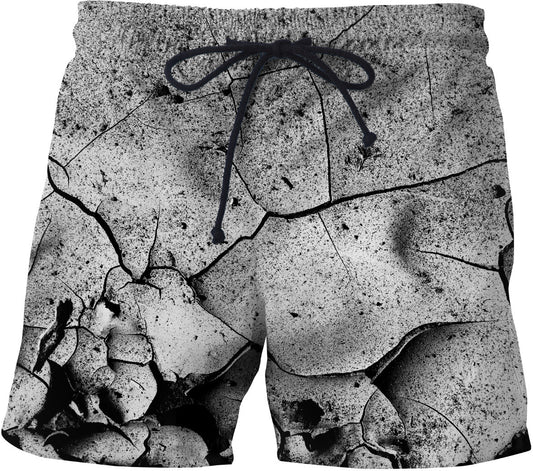 Abstract Cracks Swim Shorts