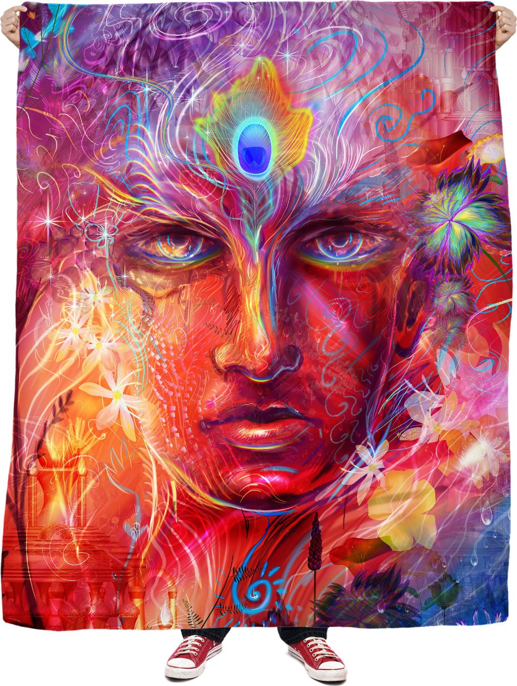 Lost in trance Fleece Blanket