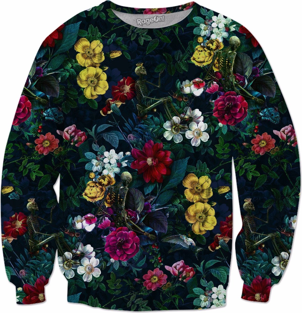 Flowers and Skeletons Sweatshirt