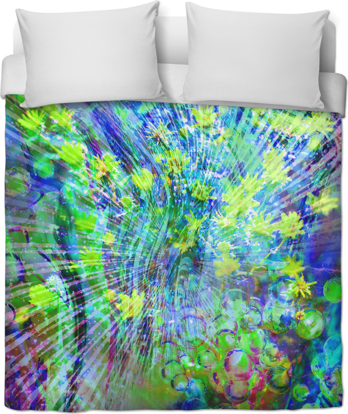 Cosmic Eruption Of Imagination Duvet Cover Set