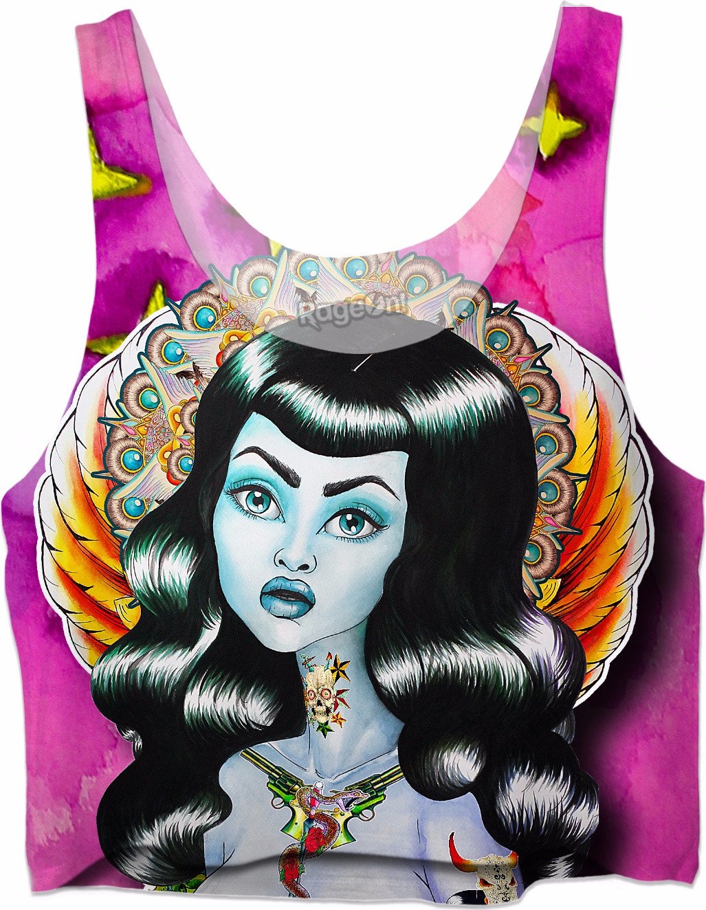 Madonna of the Galaxy Crop Top