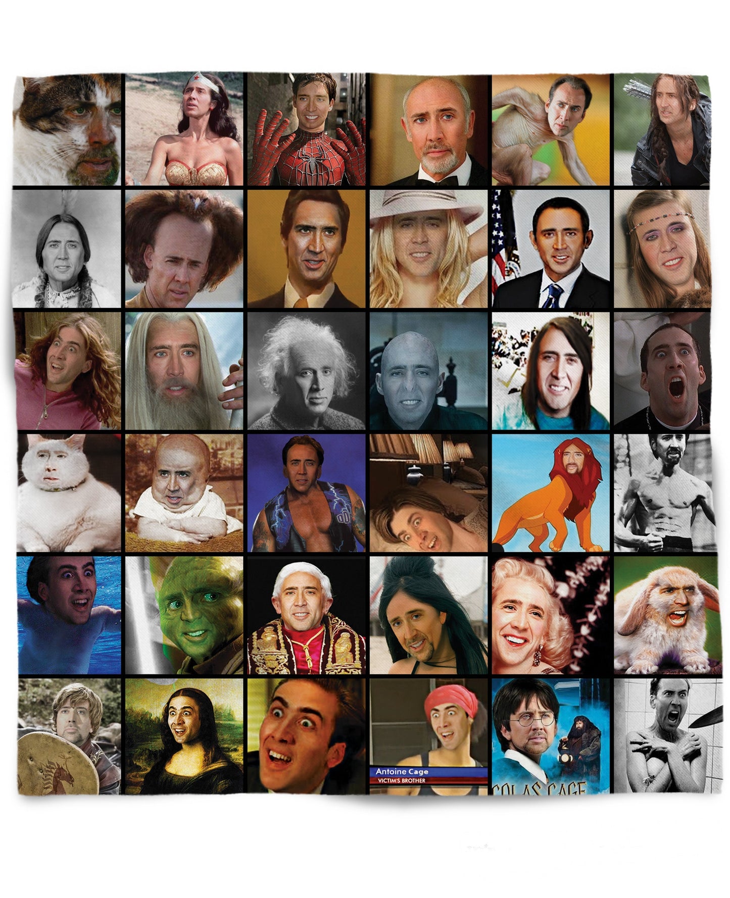 Nicolas Cage Rage Faces Bandana