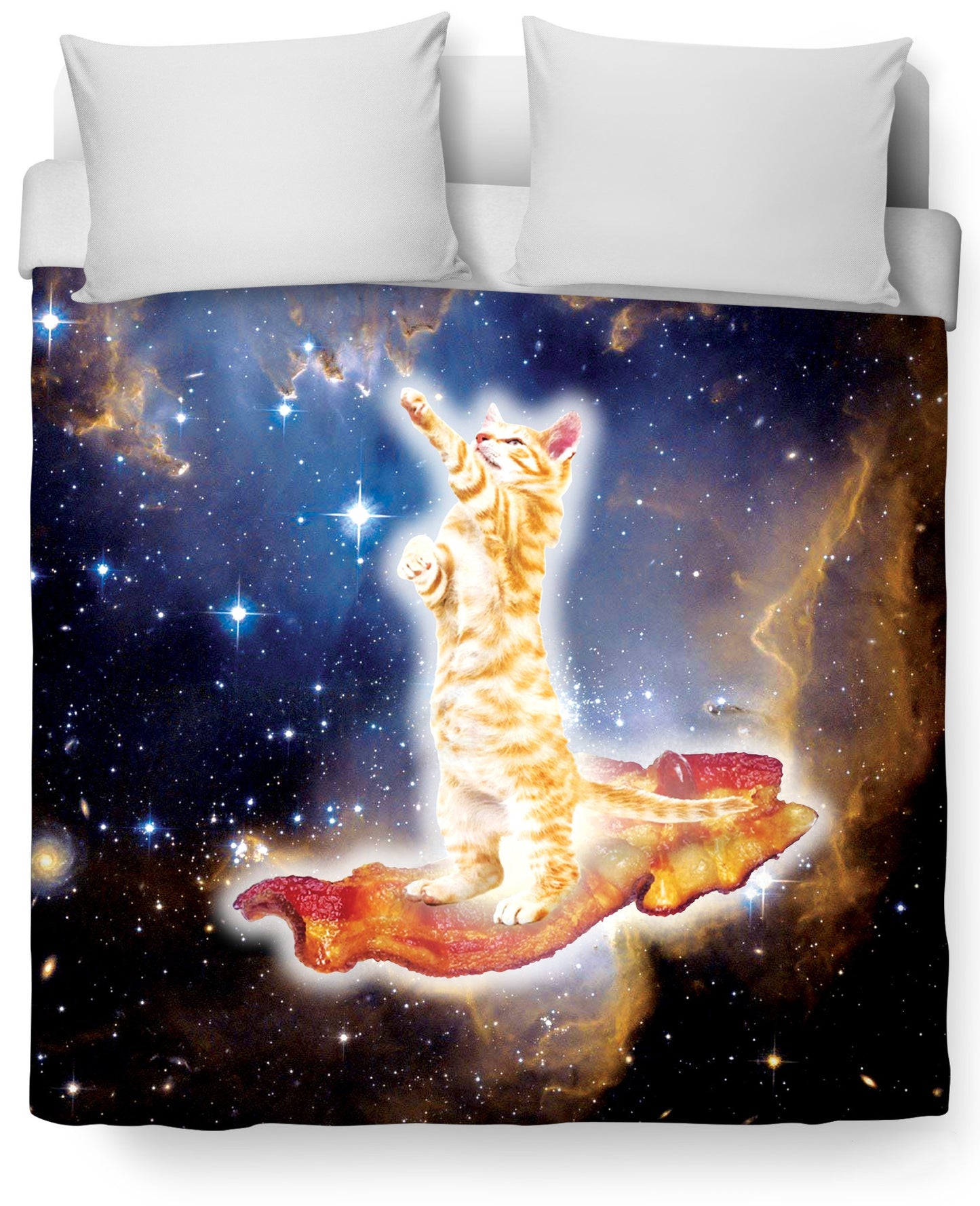 Bacon Cat Duvet Cover