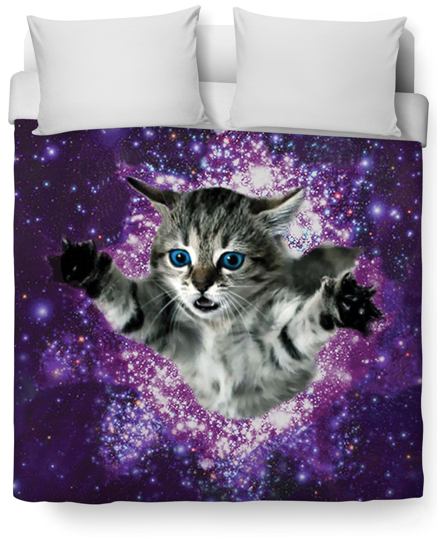 Kitty Glitter Duvet Cover Set