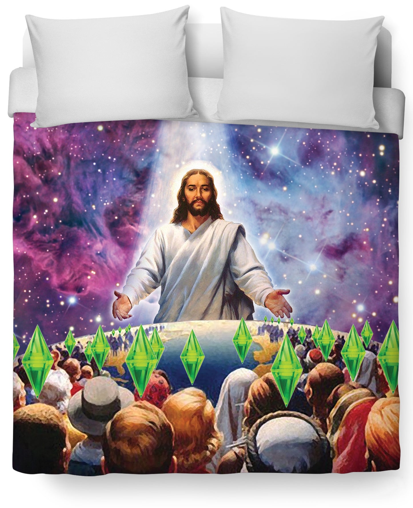 Jesus Died For Your Sims Duvet Cover Set