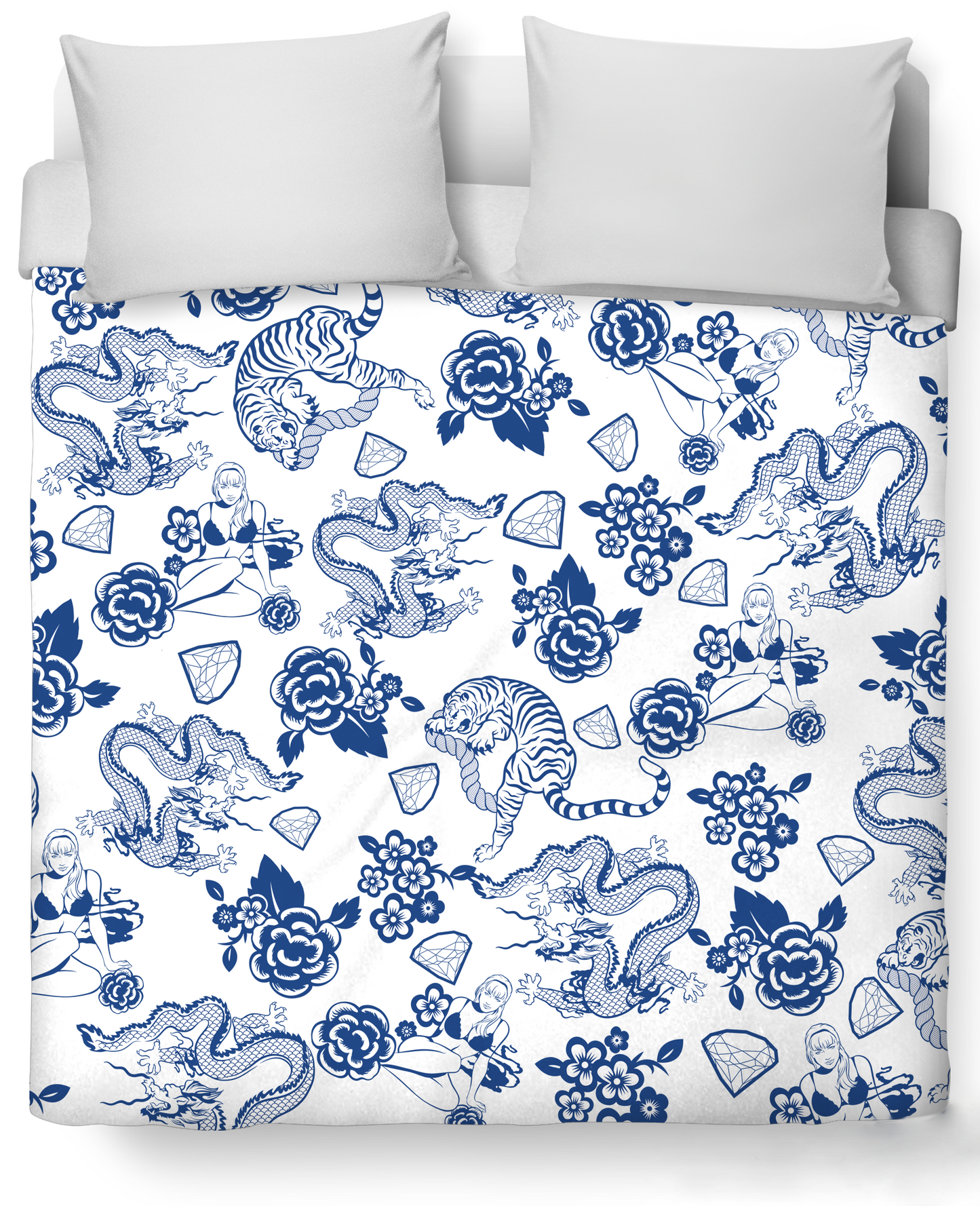Fine China Duvet Cover Set