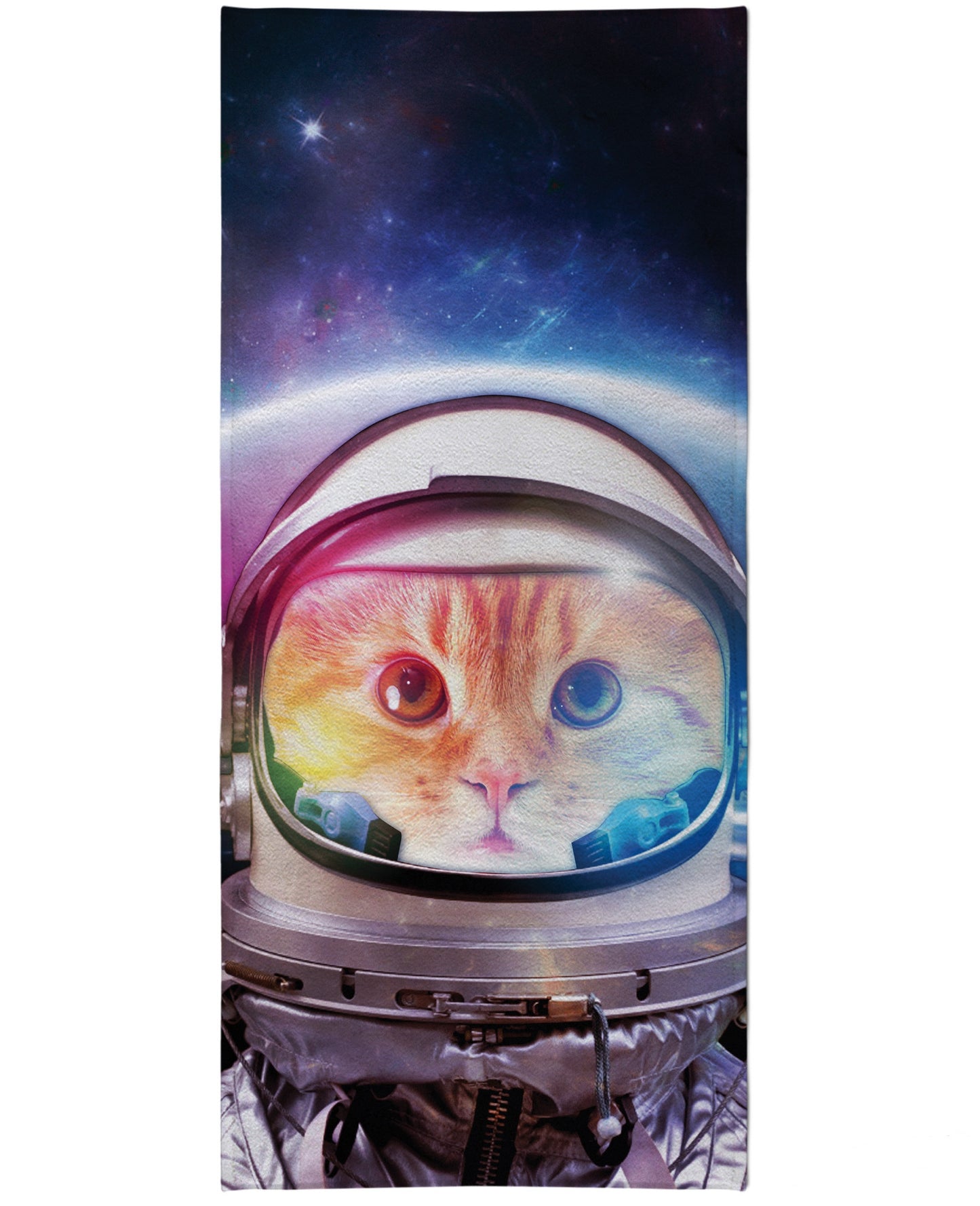 Space Cat Beach Towel