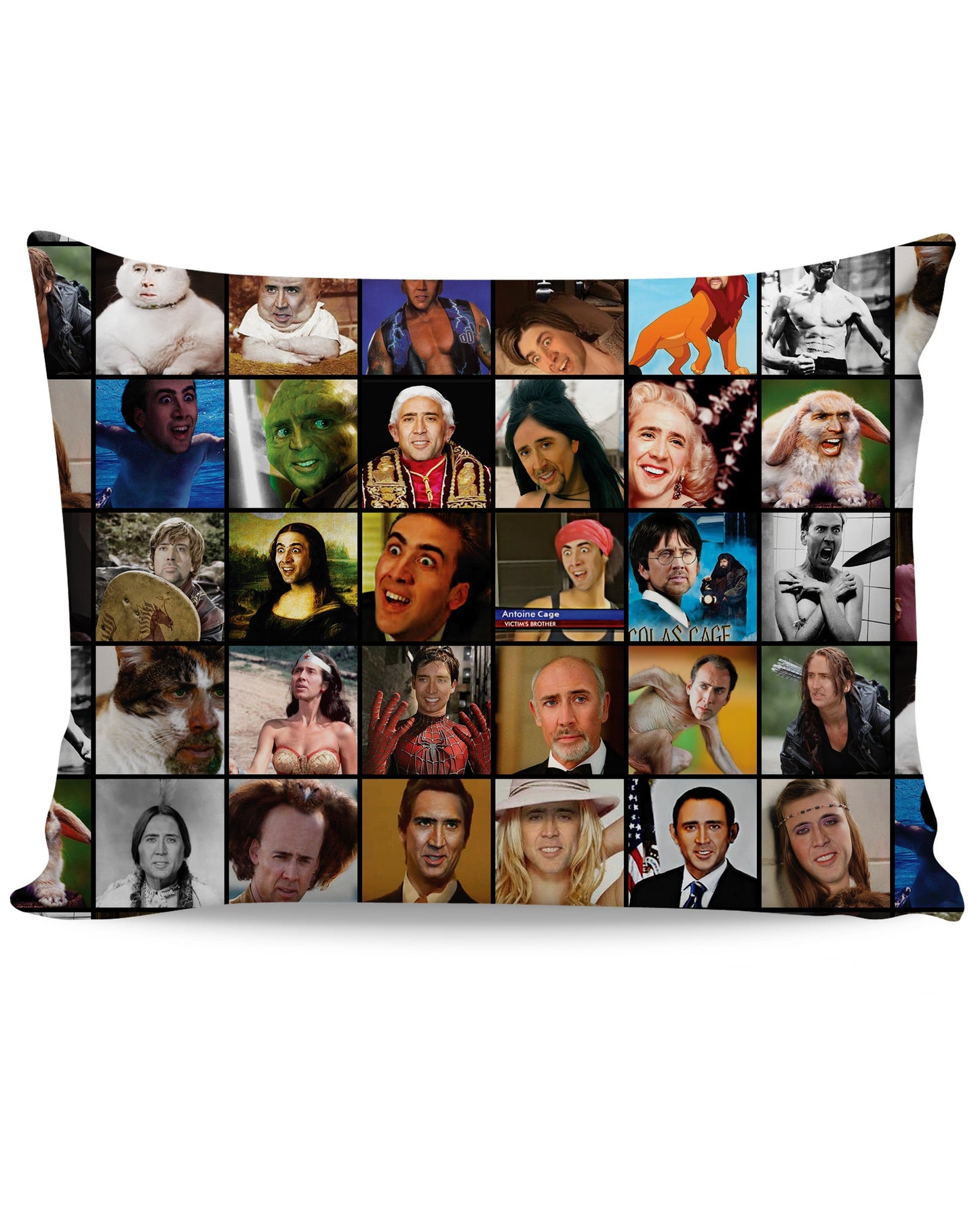 Nicolas Cage Rage Faces Pillow Case