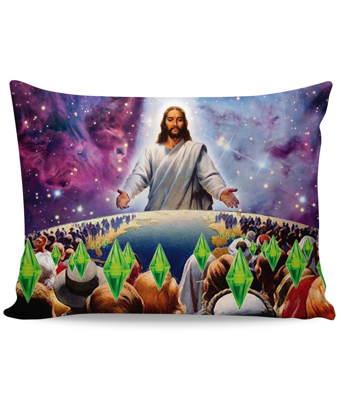 Jesus Died For Your Sims Pillow Case