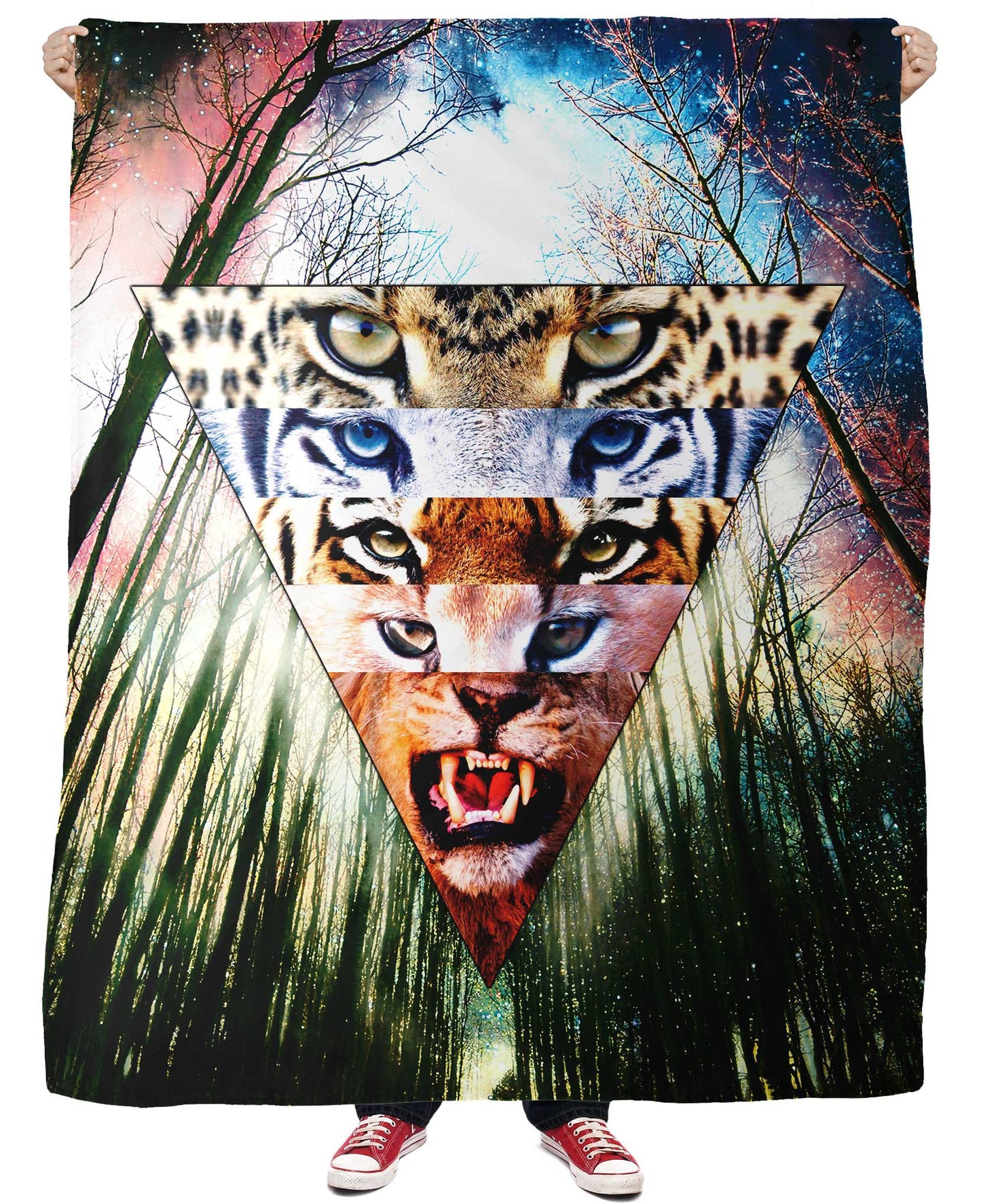 Wild Cats Fleece Blanket