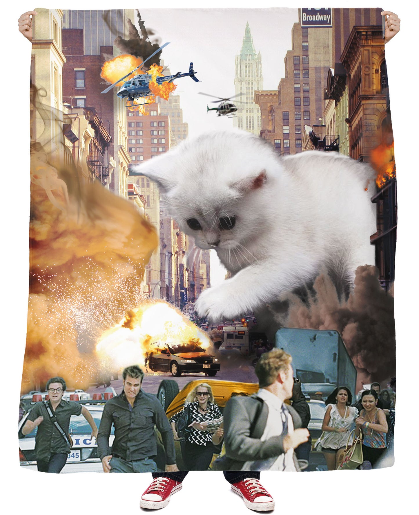 Rampage Cat Fleece Blanket