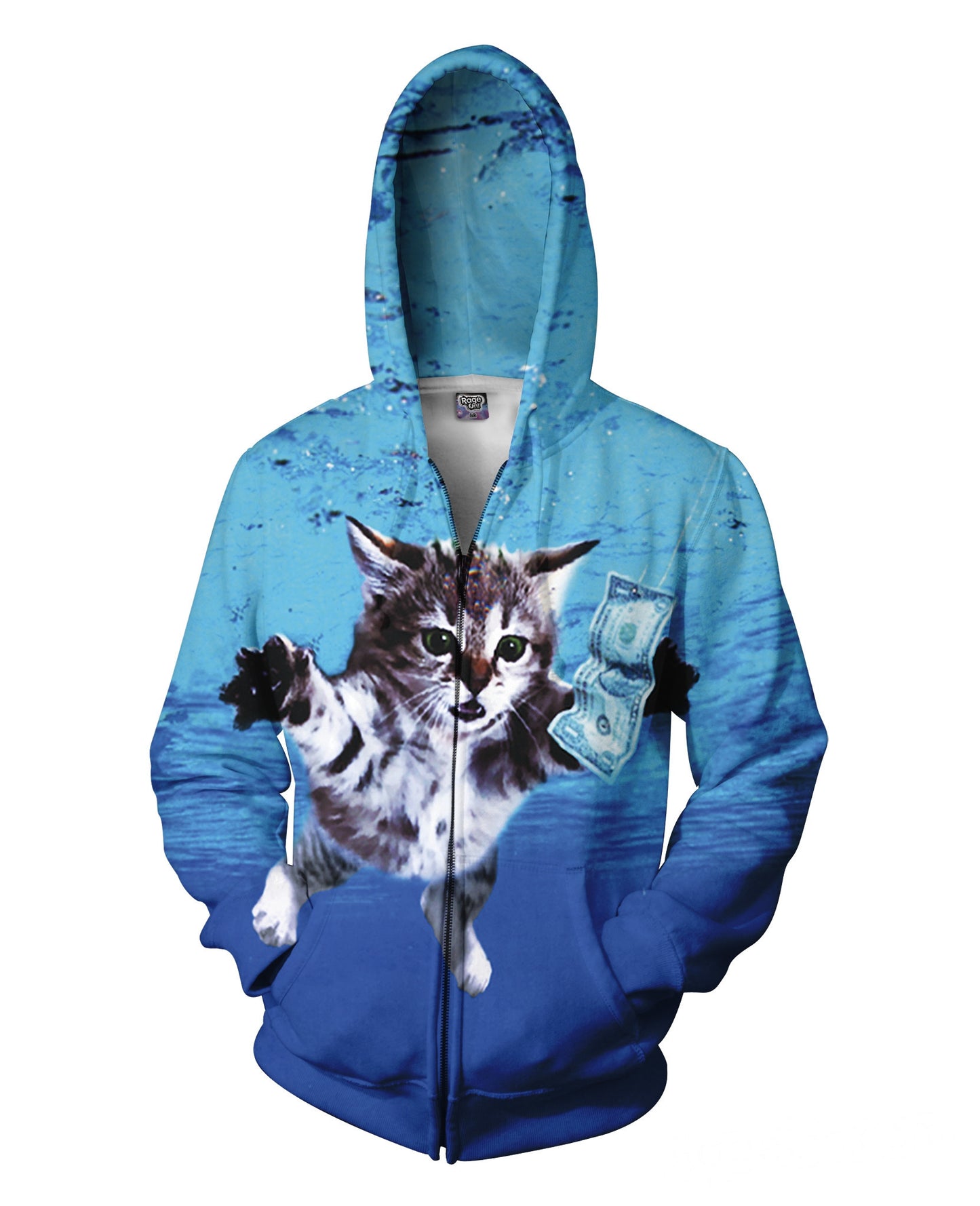 Cat Cobain Zip-Up Hoodie