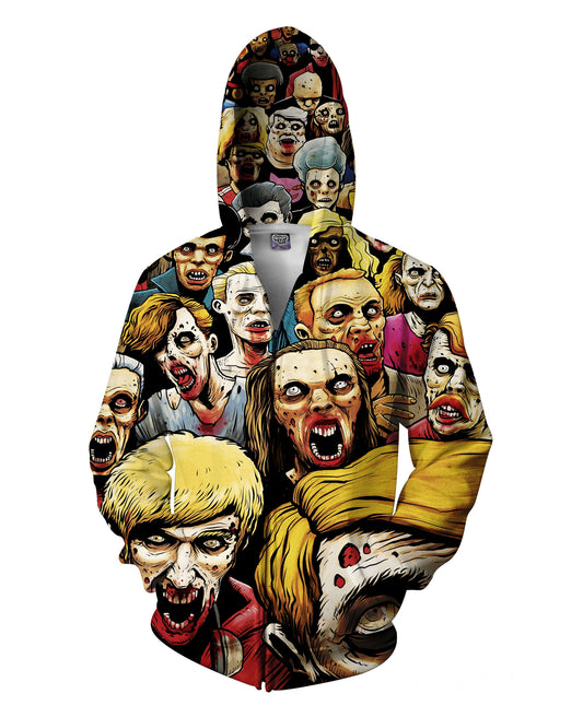 Zombies at the Mall Zip-Up Hoodie