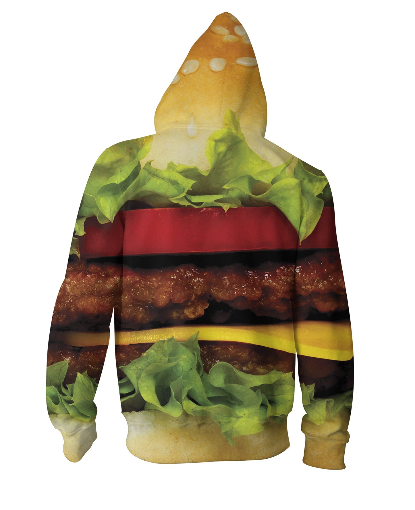 Burger Zip-Up Hoodie