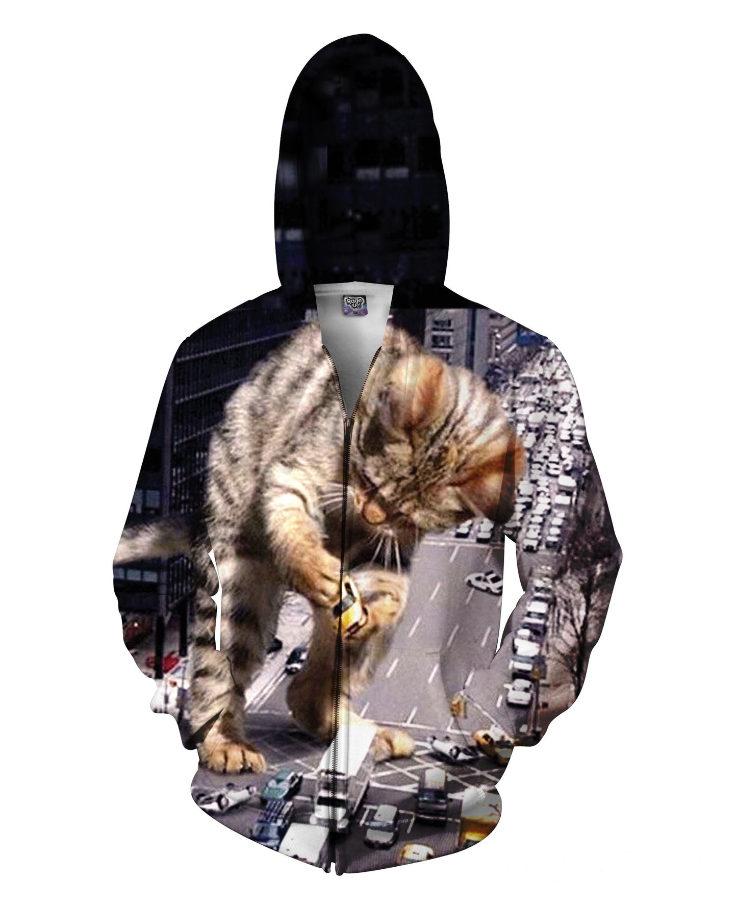 Kitty Zilla Zip-Up Hoodie