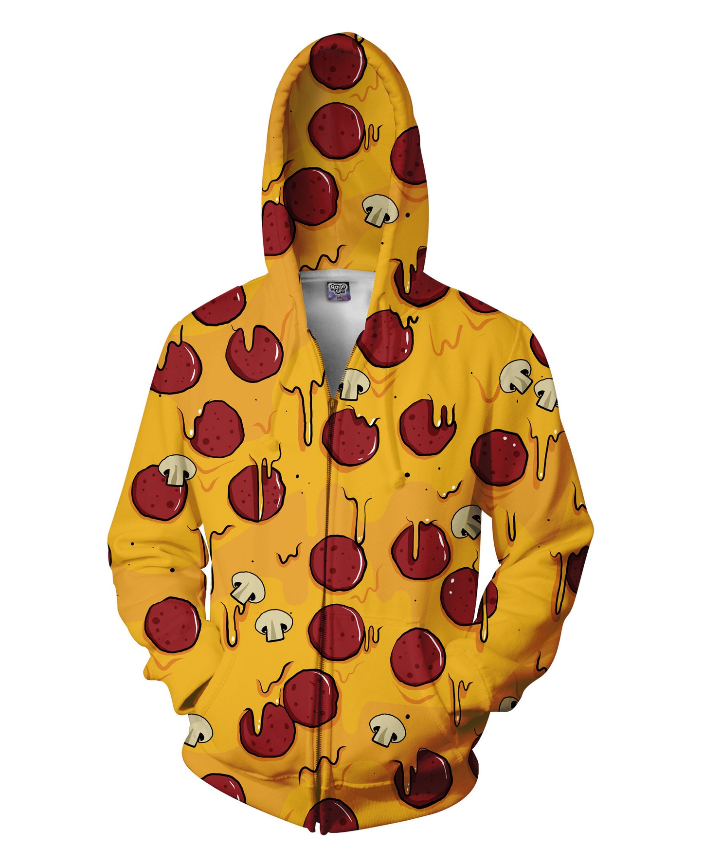 Pizza Time Zip-Up Hoodie