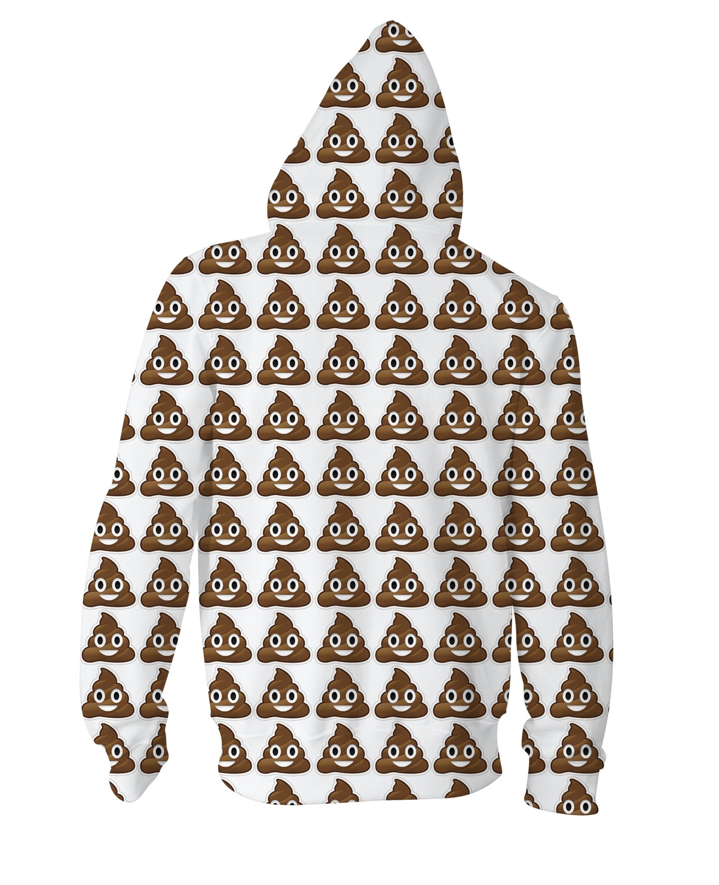 Poop Emoji Zip-Up Hoodie