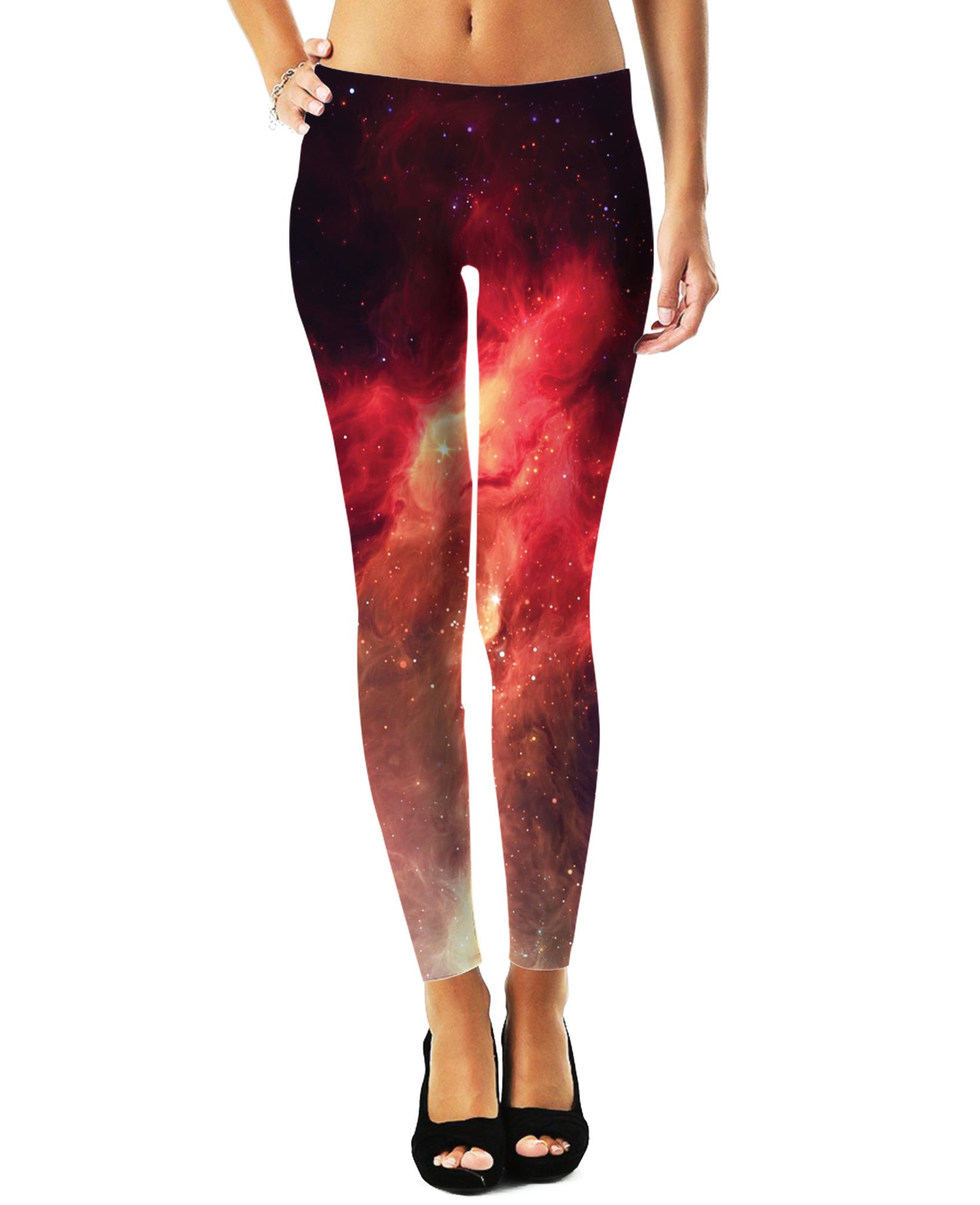 Crimson Nebula Leggings