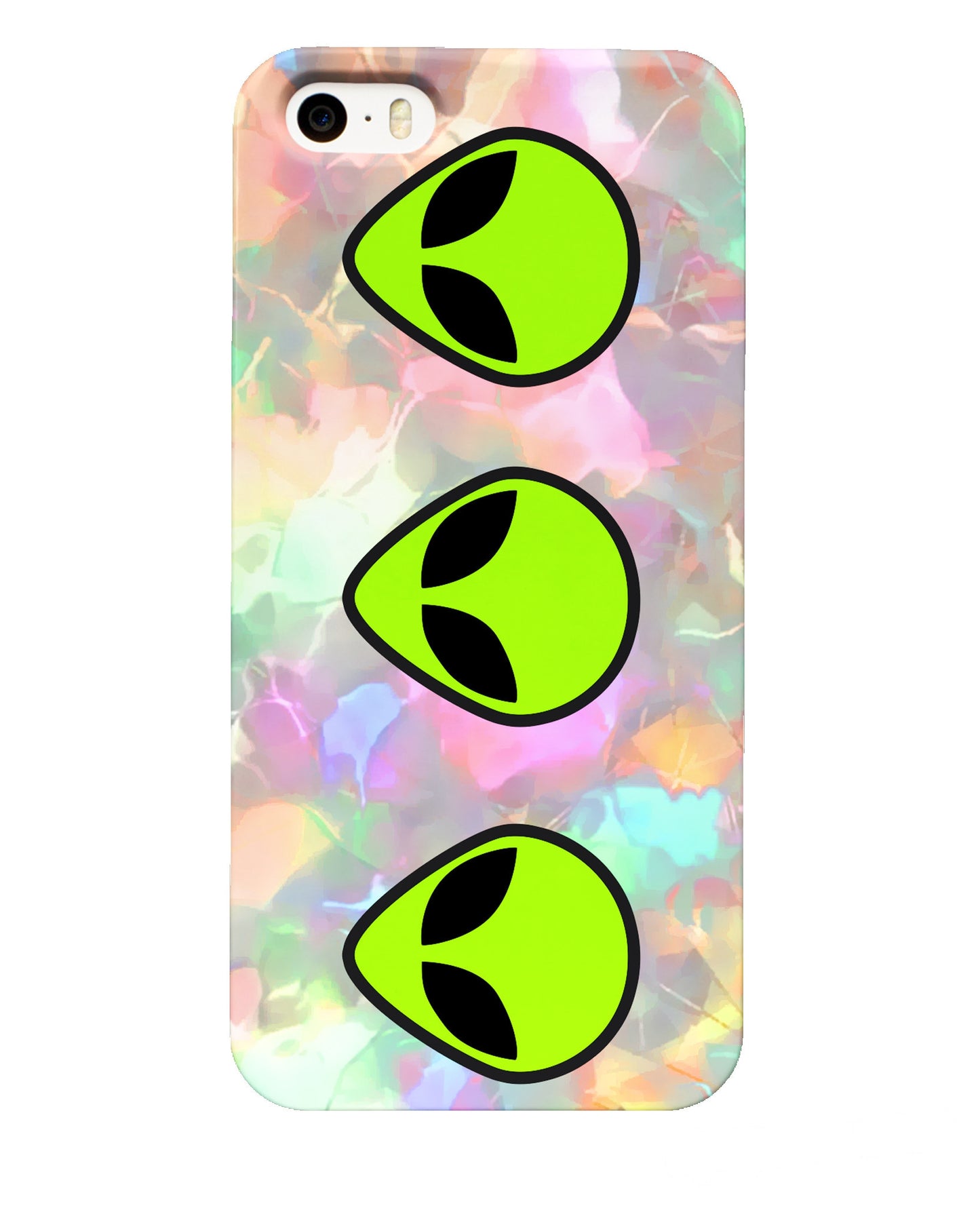 Triple Alien Head Phone Case