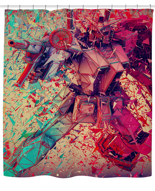 3D Transformers Shower Curtain