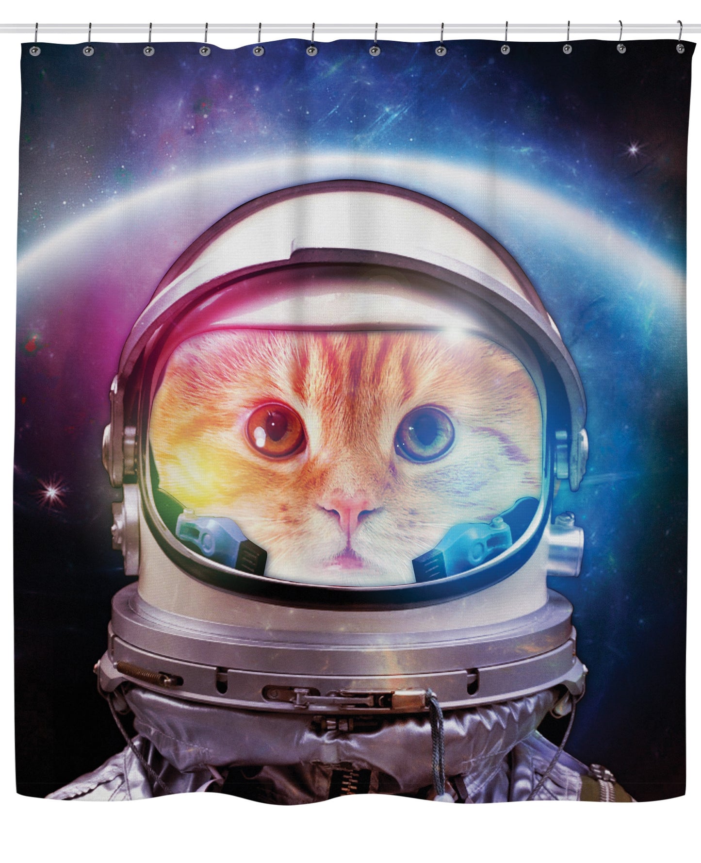 Space Cat Shower Curtain