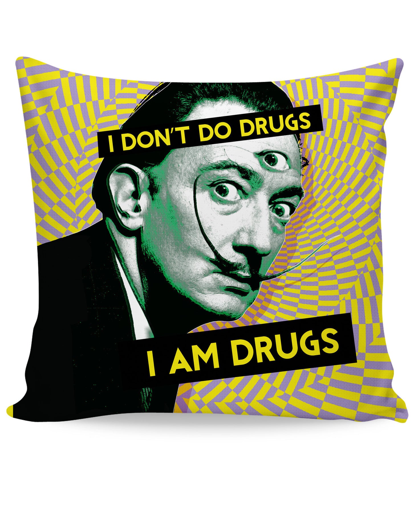 Salvador Dali on Drugs Couch Pillow