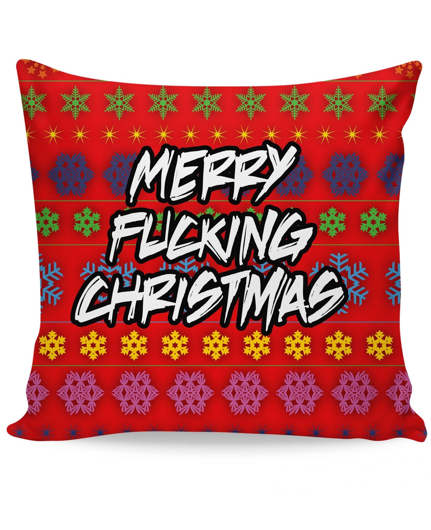 Merry Fucking Christmas Couch Pillow