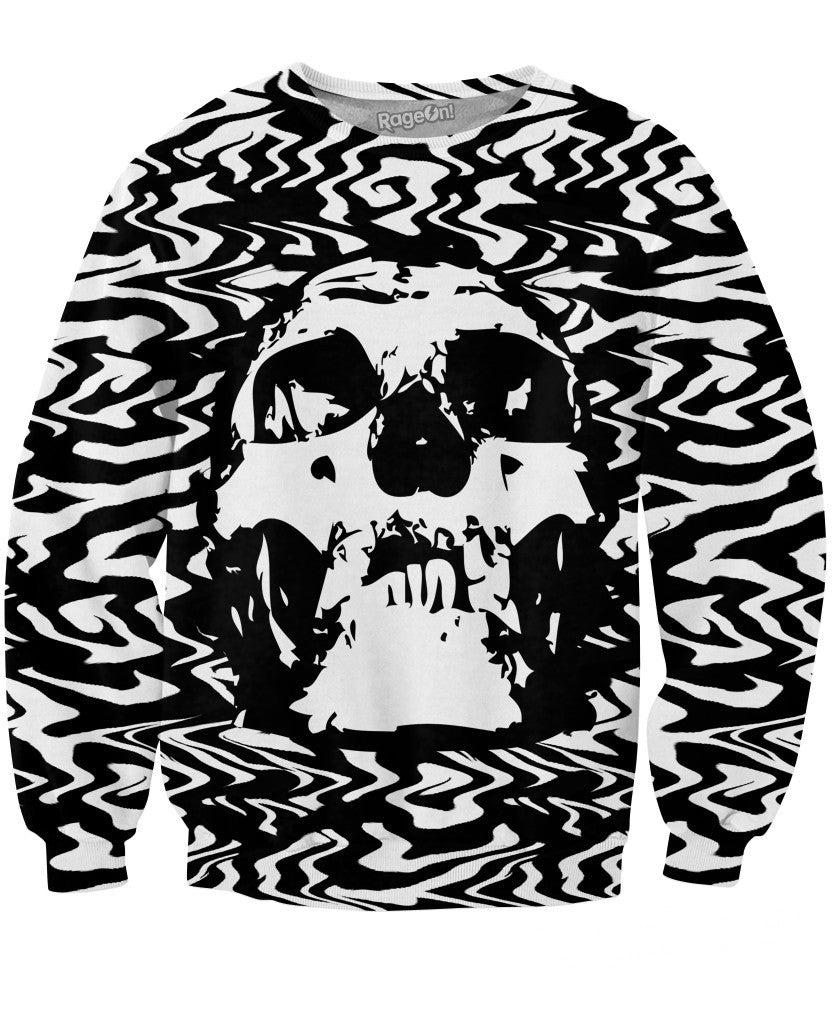 Trippy Skull Crewneck Sweatshirt