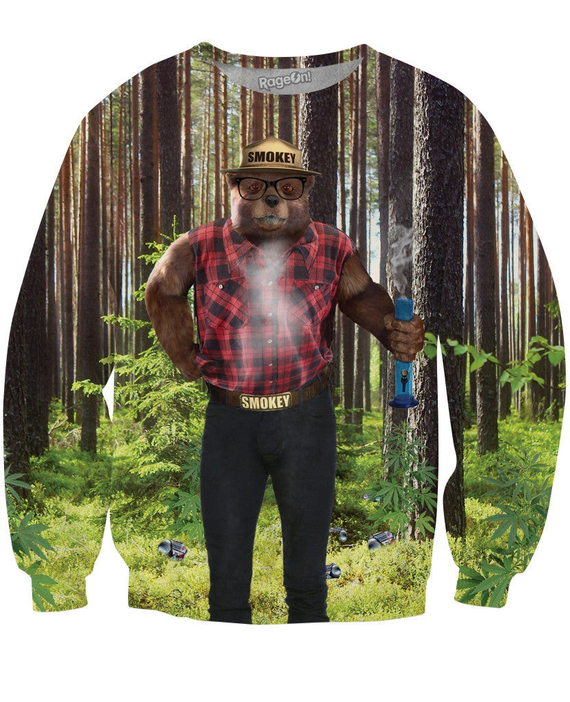 Smokey the Cool Bear Crewneck Sweatshirt