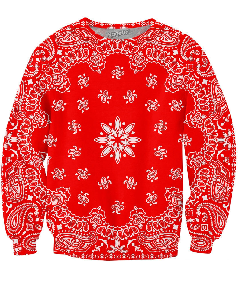 Red Bandana Crewneck Sweatshirt