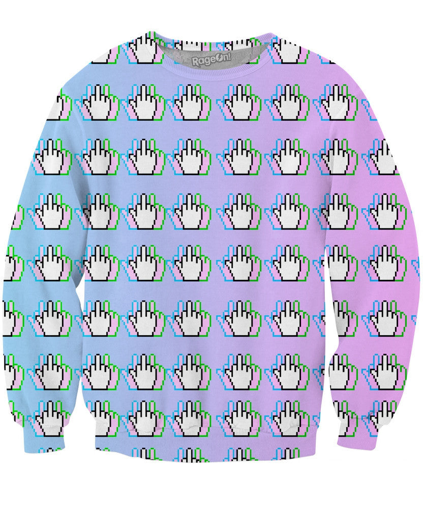 Middle Finger Crewneck Sweatshirt