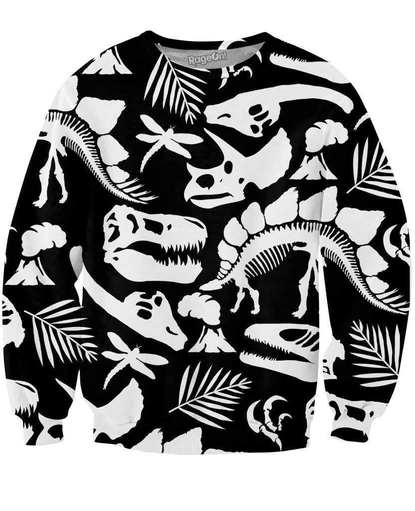 Prehistoric Fossils Crewneck Sweatshirt