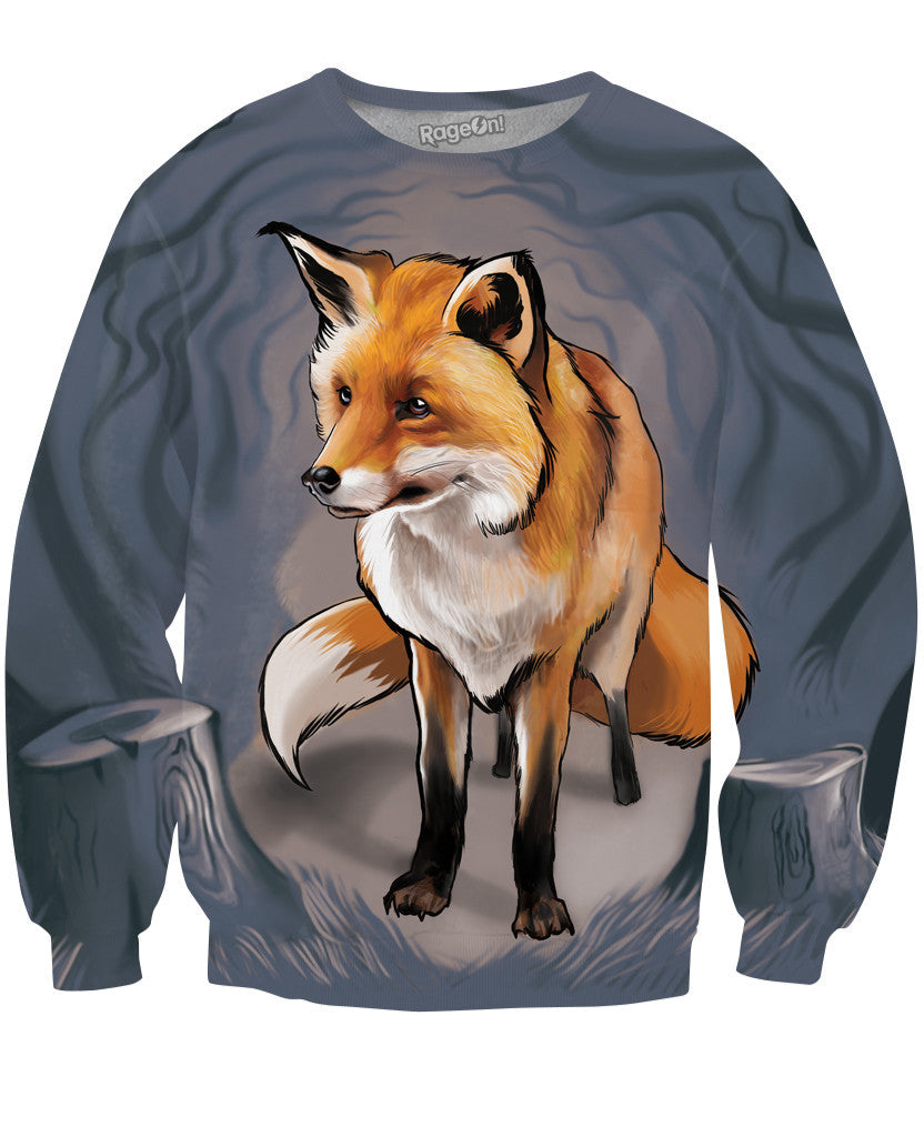 Fox in the Woods Crewneck Sweatshirt