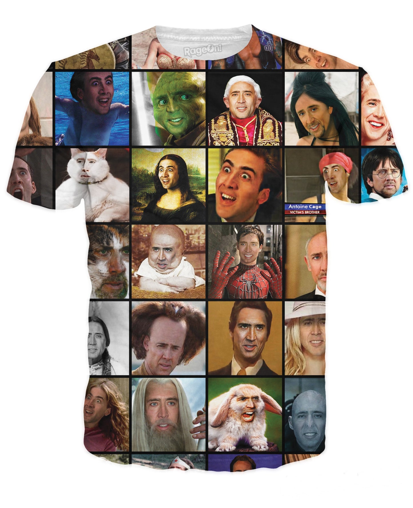 Nicolas Cage Rage Faces T-Shirt