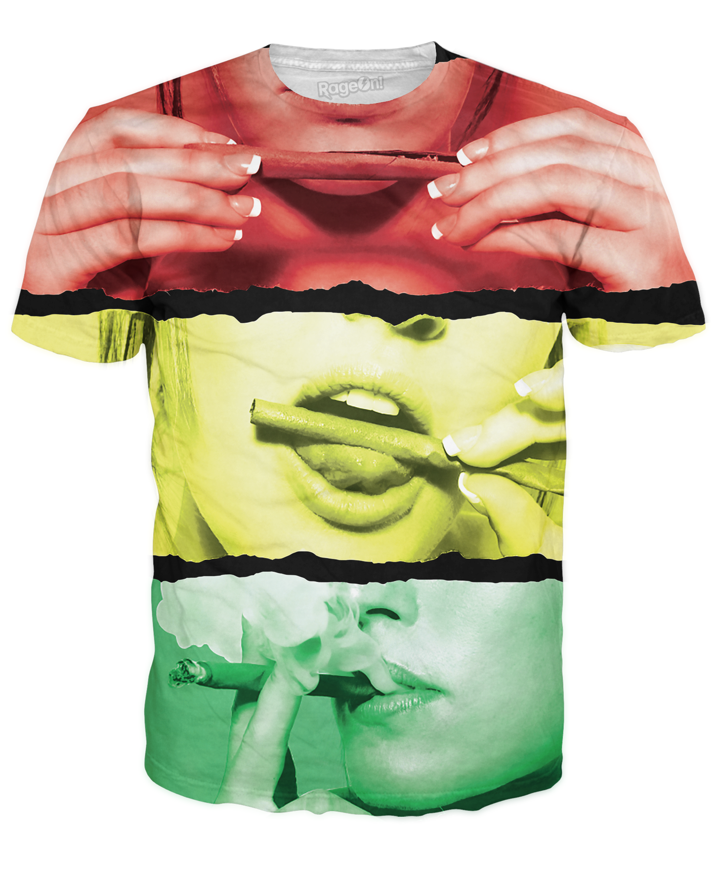 Rasta Girl Rolling Blunt T-Shirt