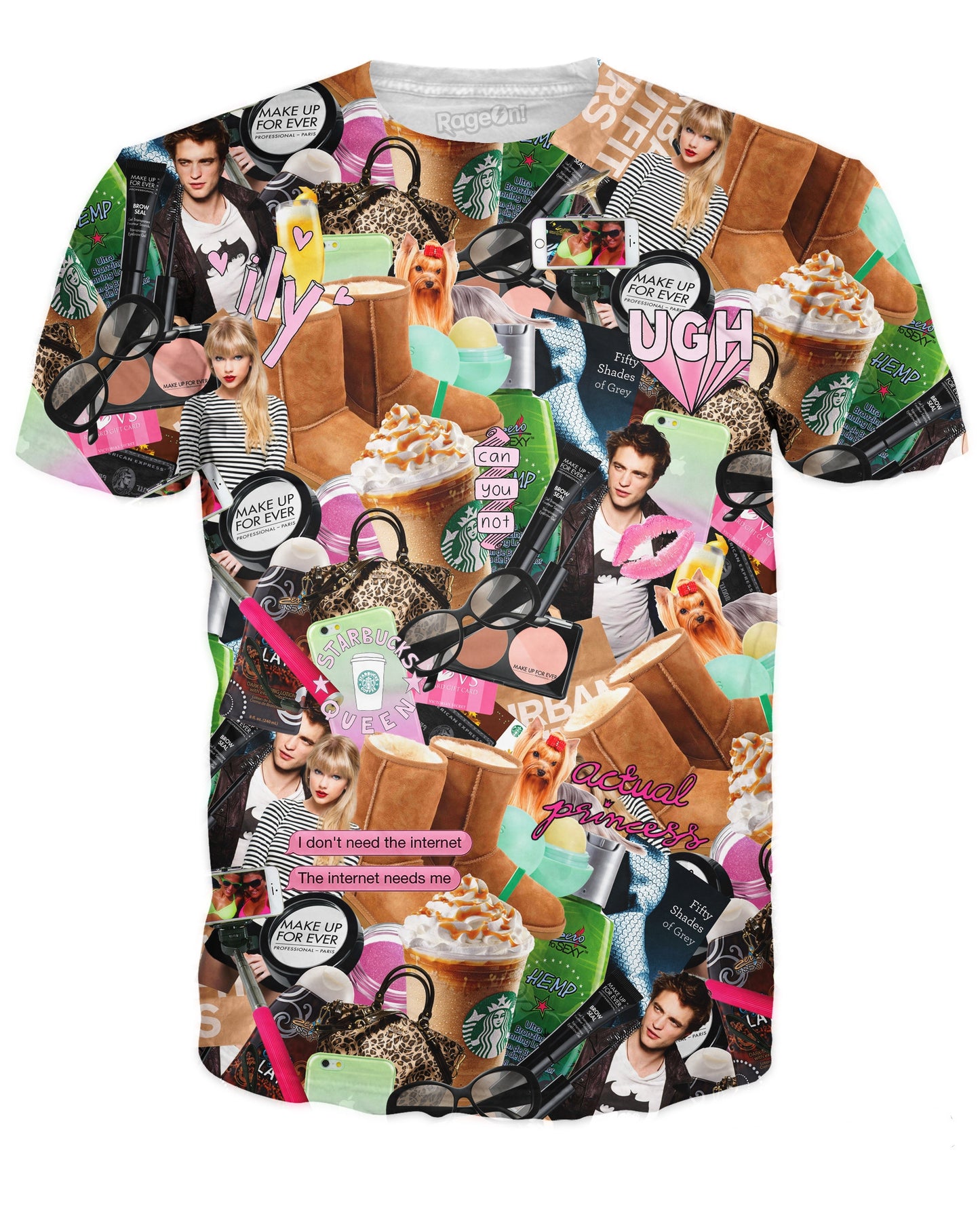 White Girl Collage T-Shirt