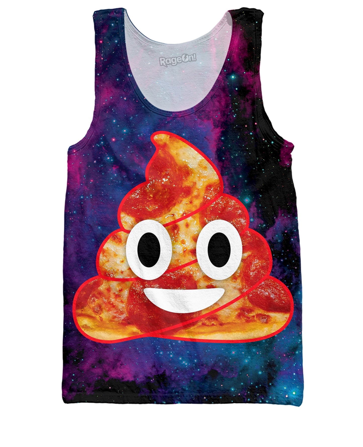 Pizza Space Poop Tank Top