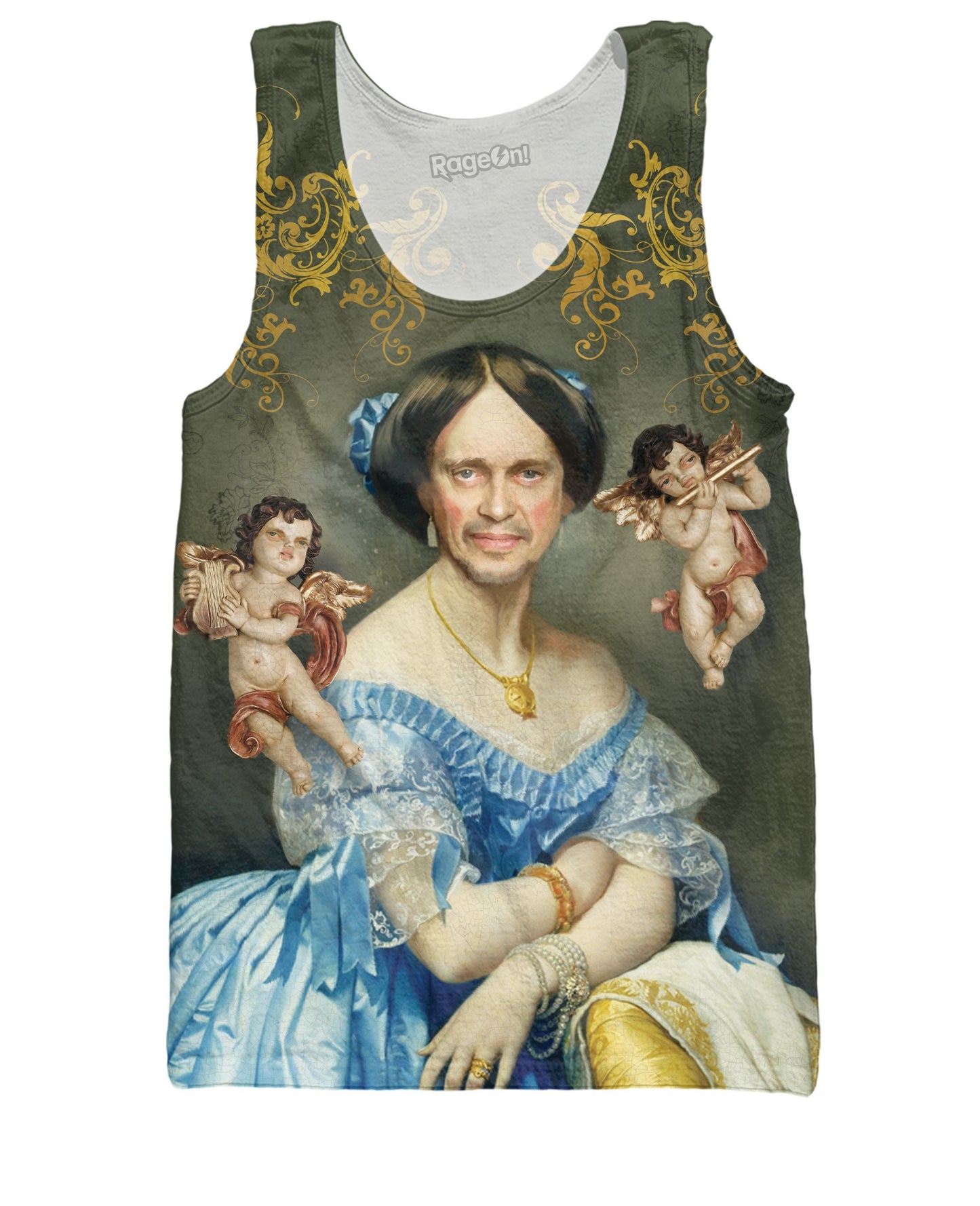 The Virgin Buscemi with Cherubs Tank Top