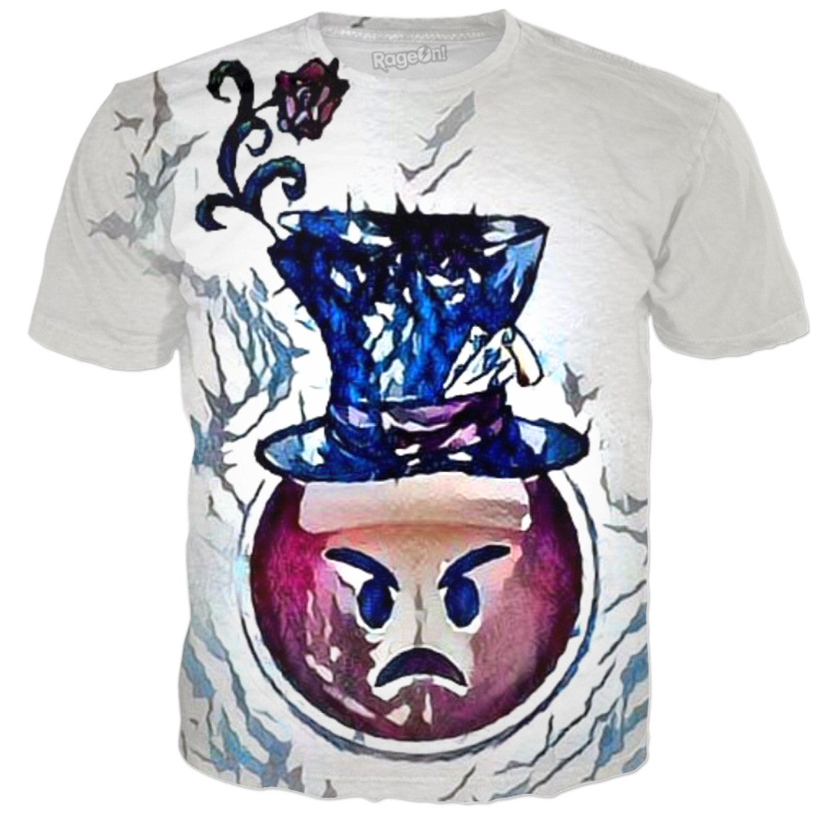 Mad Emoji Watercolor T-Shirt