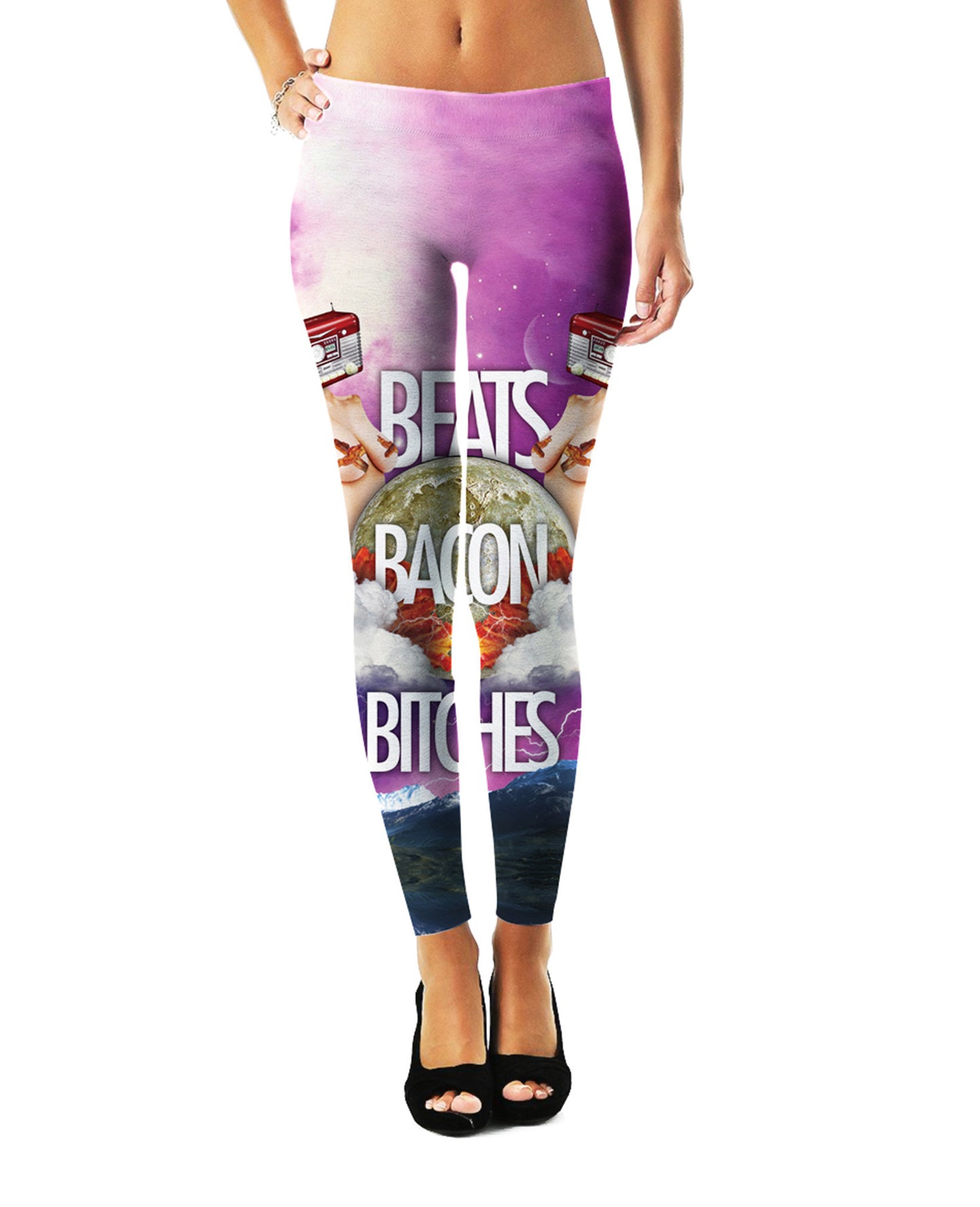 Beats Bacon Bitches Leggings