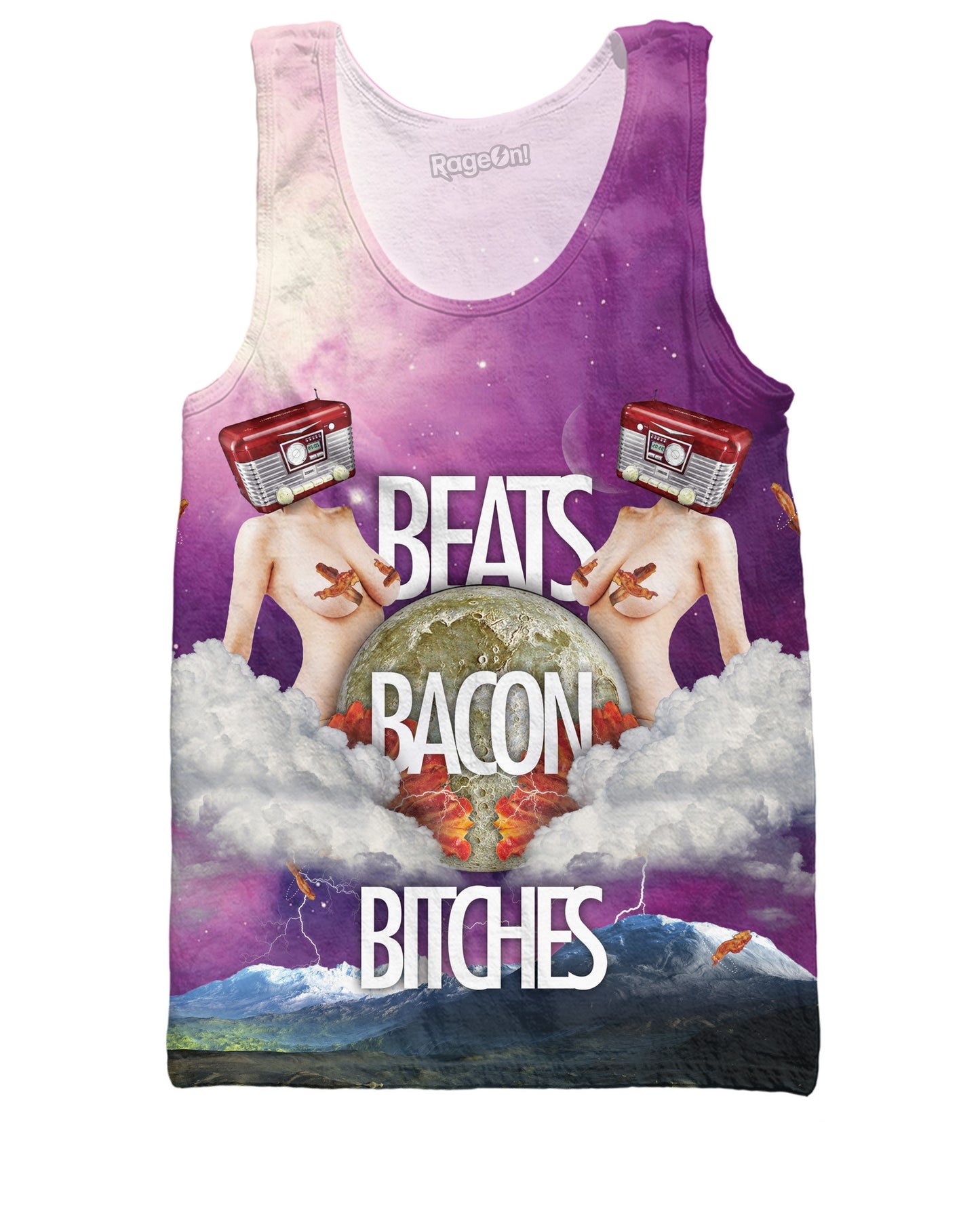 Beats Bacon Bitches Tank Top