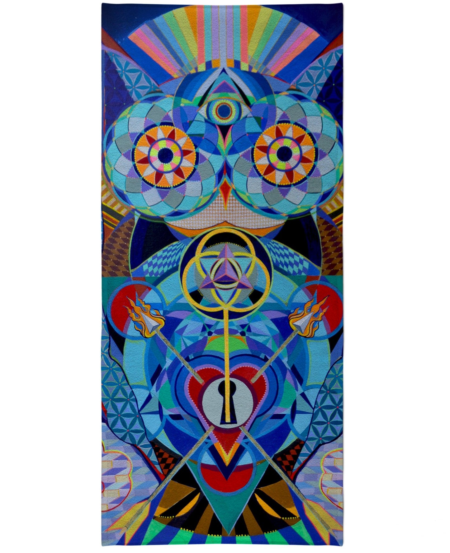 Guardian at the Gate Beach Towel