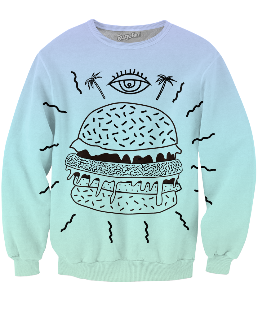 Burger Punx Crewneck Sweatshirt