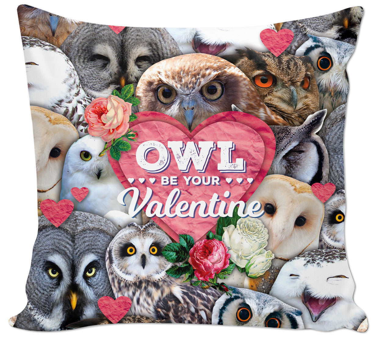Owl Be Your Valentine Couch Pillow
