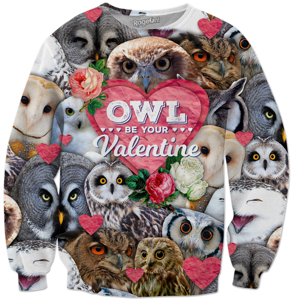 Owl Be Your Valentine Crewneck Sweatshirt