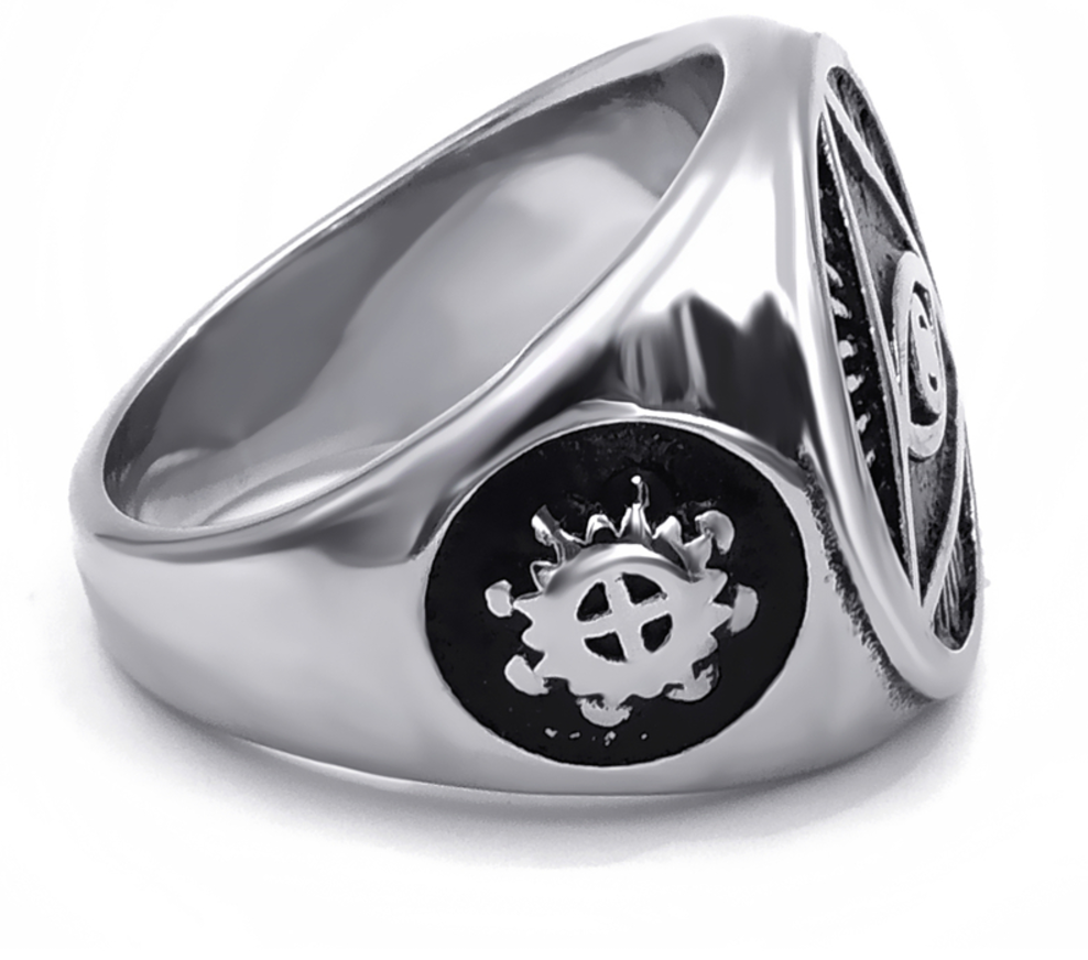 Illuminati Pyramid Ring