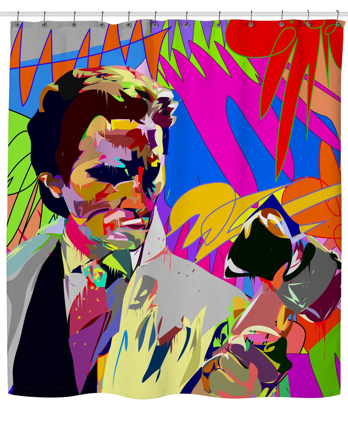American Psycho Pop Art Shower Curtain