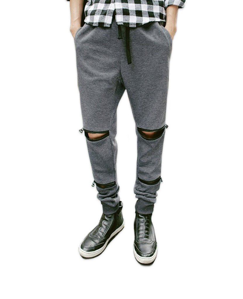 Zipper Sweatpants