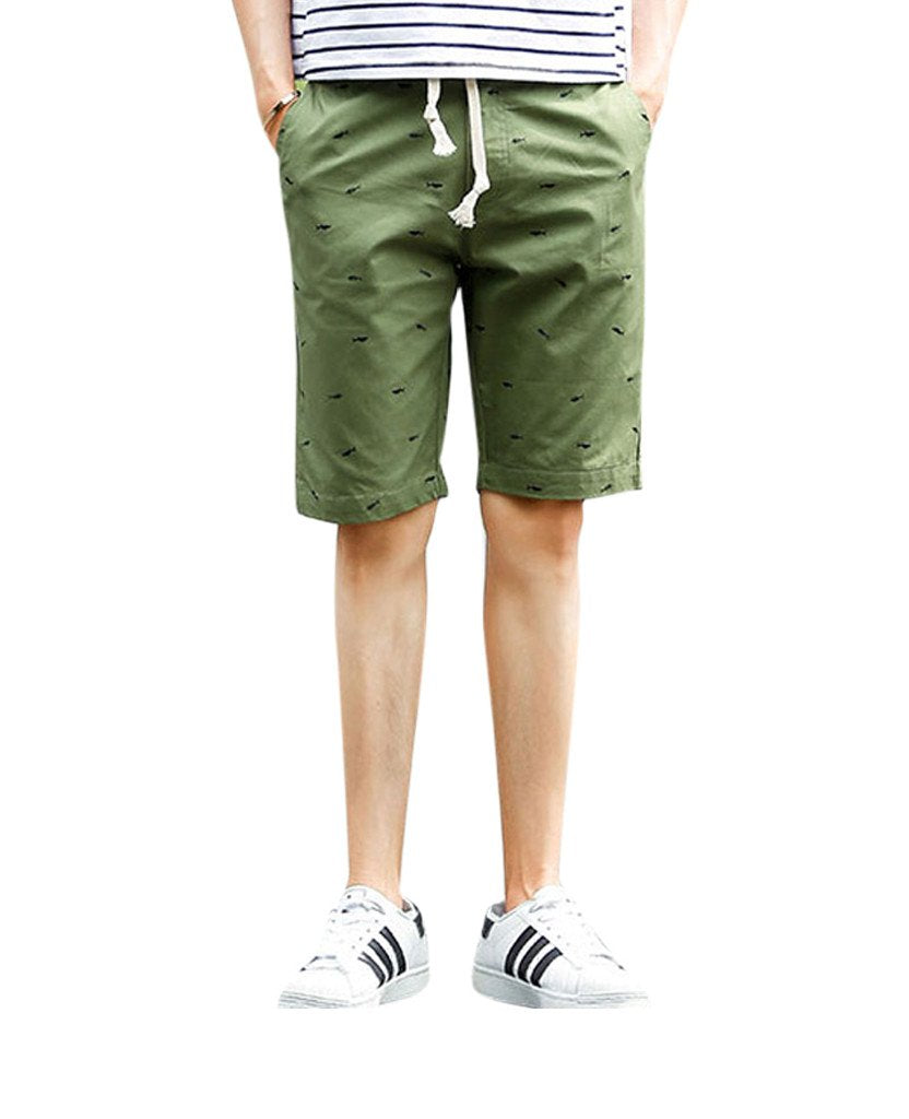 Fishbone Monogram Chino Shorts